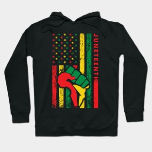 Juneteenth Flag Proud African American Hoodie